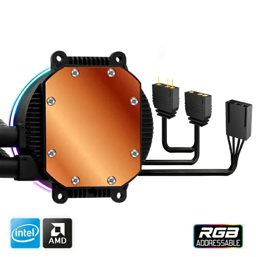 Kit watercooling - Spirit Of Gamer - LIQUID FORCE 240 ARGB - 240 mm - Silencieux - Compatible AMD/Intel - vue 5