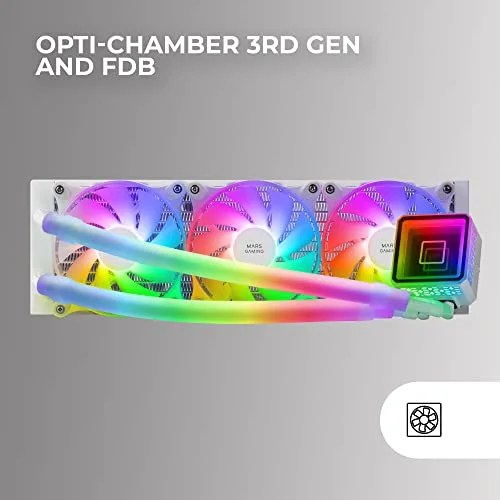 Mars Gaming ML-ULTRA360 Refroidissement Liquide Professionnel CPU TDP 650W Infinity Mirror 3x Ventilateurs FDB ARGB - vue 6