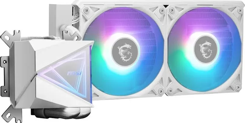 MSI MAG CORELIQUID I240 240mm Blanc - vue 3