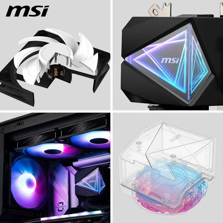 MSI MAG CORELIQUID I240 240mm Noir - vue 5
