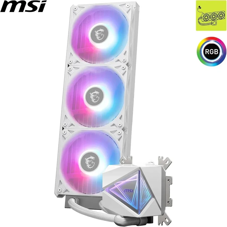 MSI MAG CORELIQUID I360 360mm Blanc - vue 5
