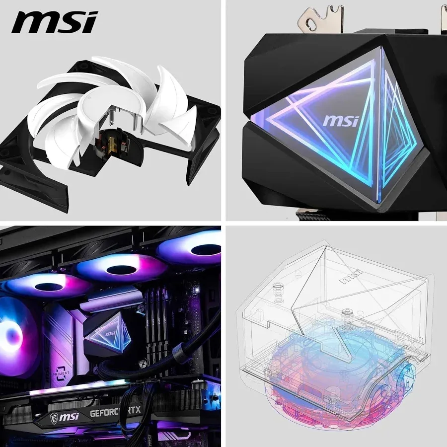 MSI MAG CORELIQUID I360 360mm Noir - vue 3