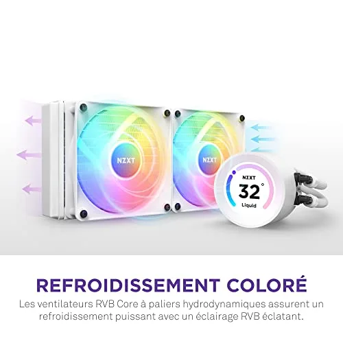 NZXT Kraken Elite 240 RGB Blan - vue 5