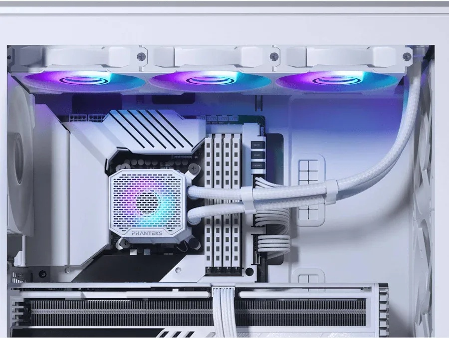 Phanteks Glacier One 360M25 Gen2 360mm Blanc - vue 4