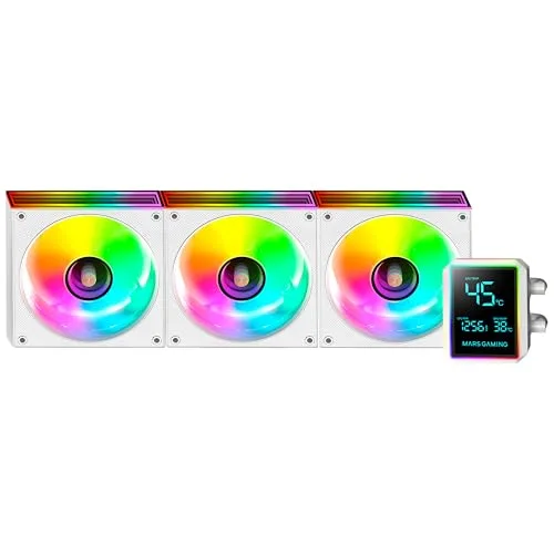 Refroidissement Liquide AIO - MARS GAMING - ML-LCDPRO360 - 3 Ventilateurs ARGB - 600W TDP - Écran LCD 28 - vue 5