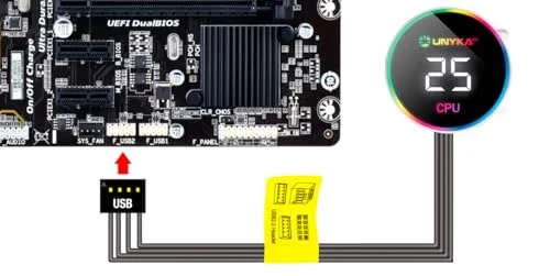 Refroidissement Liquide CPU - UNYKACH - Aquastorm White - Éclairage ARGB - Écran LCD - Pompe silencieuse - vue 6