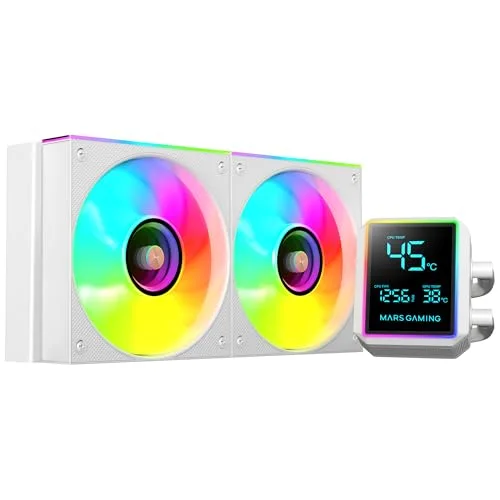 Refroidissement Liquide - MARS GAMING - ML-LCDPRO240 - 500W TDP - Écran LCD - 2 Ventilateurs ARGB - vue 5