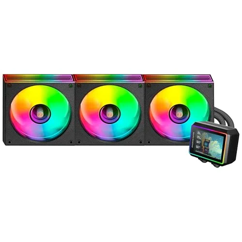 REFROIDISSEMENT LIQUIDE - MARS GAMING - ML-VISIONII360 - 360 mm - 600 W TDP - Écran IPS 28 rotatif - vue 5