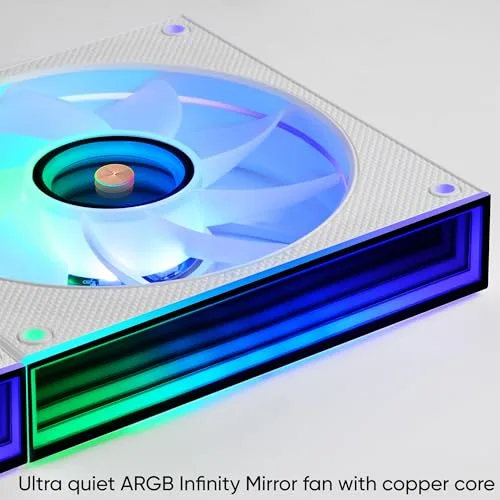 REFROIDISSEMENT LIQUIDE - MARS GAMING - ML-VISIONII360 - 360 mm - IPS 28 rot.360° - 3x 120 mm ARGB - vue 3