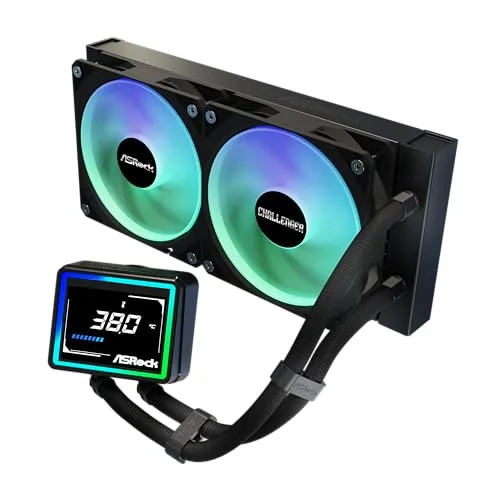 Refroidissement - ventilation - watercooling Asrock liquid cooling system challenger 240 digital 240mm - vue 2