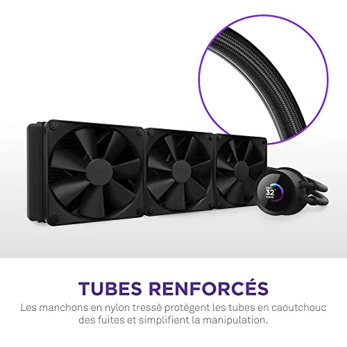 Refroidisseur AIO - NZXT - Kraken Elite 360 - 360 mm - Écran LCD 236 pouces - 3 ventilateurs F120P - vue 7