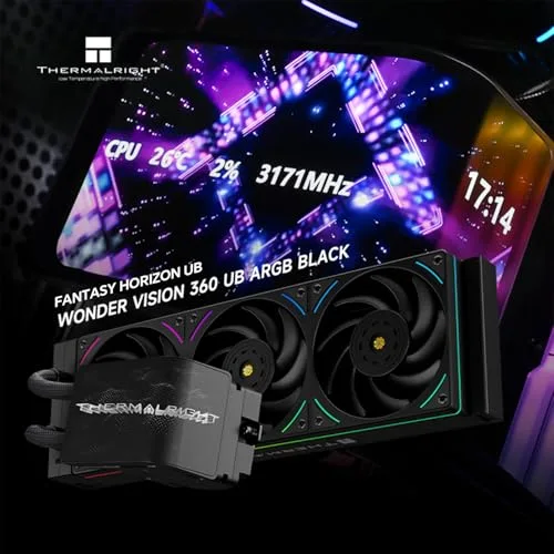 THERMALRIGHT - Wonder Vision 360 UB ARGB - WONVIS36UBAR-BK - Watercooling AIO - Ventilateurs 3x 120 mm ARGB - Noir - vue 6