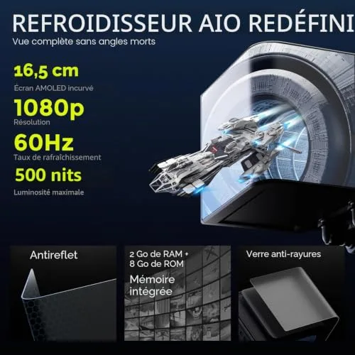 Watercooling AIO - Tryx - Panorama - Écran incurvé 65 2K - Pompe GEN - Installation facile - vue 2